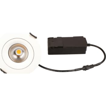 Sabina Low profile Downlight ISO Mat Hvid 2700K 400lm 5,4W Dæmpbar IP44