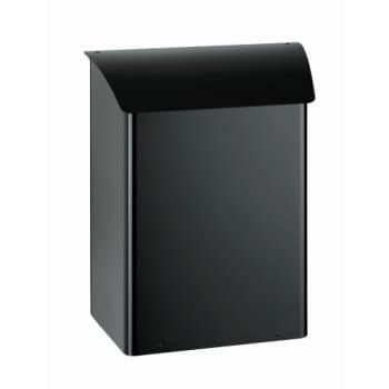MEFA postkasse Adagio Light, u/lås, sort, 361 x 280 x 160 mm
