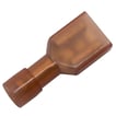 Helisol. ABIKO spademuffe KA1507FLSF-PB 0,5-1,5mm2 6,3x0,8 Rød