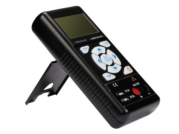 Håndholdt strømforsyning 0.3-30VDC / 0-3.75A m. LCD display