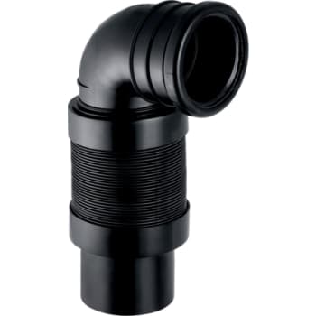 GEBERIT toiletbøjning 90° ø90x255-455mm teleskop t/vægtoilet PE