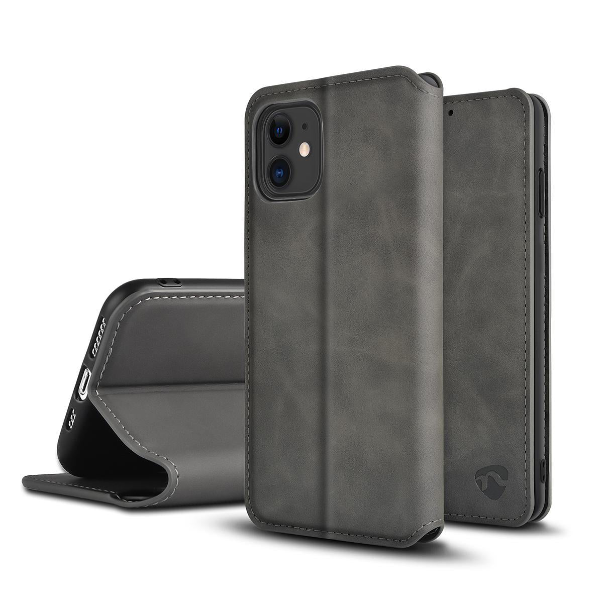 Blødt lommebogs cover til Apple iPhone 11 - Sort