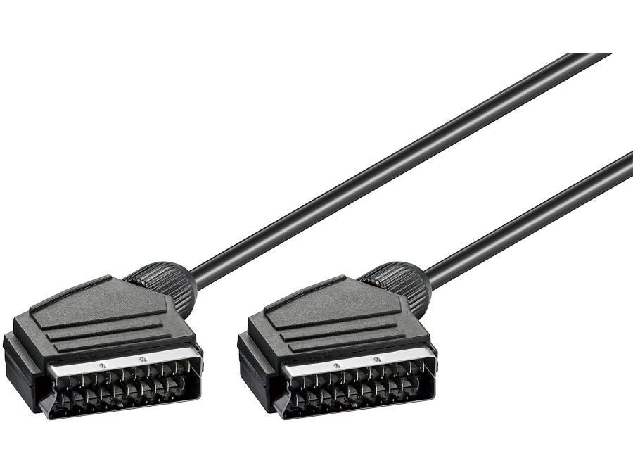 SCART kabel - SCART han til SCART han, fuld skærmet (0,6m)