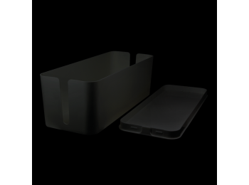 Kabelskjuler boks - 407x157x133mm, Sort