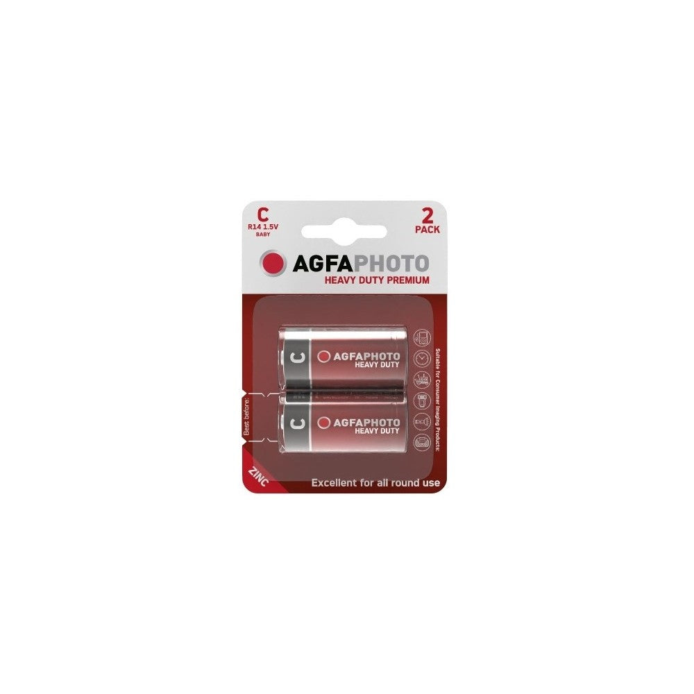 AgfaPhoto Alkaline batterier - C/MN1400, 2-pak, 1,5V