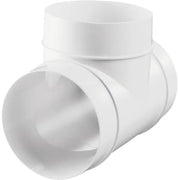 T-stykke 90° Ø100 mm, hvid