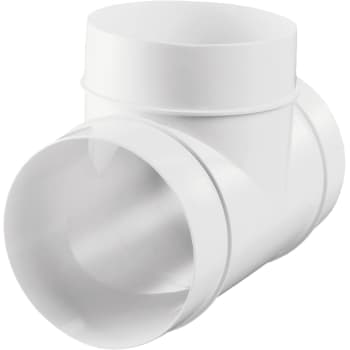 T-stykke 90° Ø100 mm, hvid