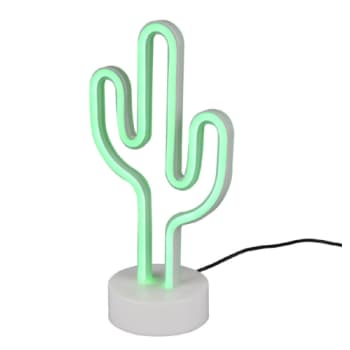 Cactus LED bordlampe hvid