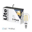 Lite Bulb Moments A60 2700-6500K E27 7W Klar glas filament Hvid atmosfære 3 pakke