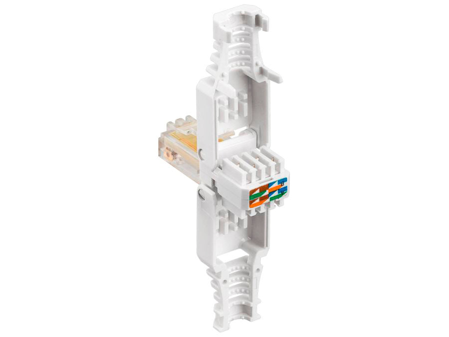 RJ45 modularstik m. trækaflastning - CAT5e UTP (værktøjsfri)