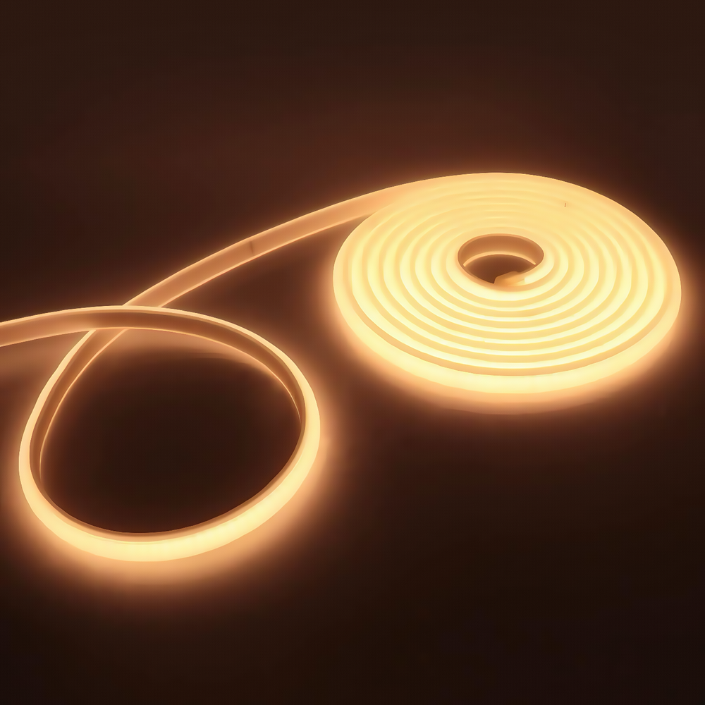 5 meter Neon COB-LED strip med 24V, 9,5W/m, IP67, 280 LED pr. meter, RA90