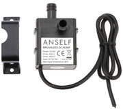 Mini vandpumpe - 12Vdc / 9W (Hmaks.:450cm, Qmaks.:300L/t)