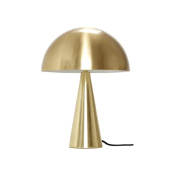Hübsch mush bordlampe mini messingfarve