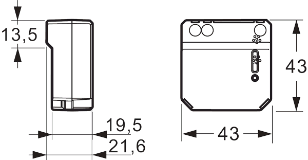 LK FUGA Wiser trådløs lysdæmper for indbygning
