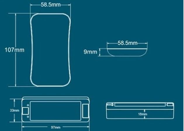 LEDlife rWave touch CCT fjernbetjening - 4 zoner, batteri, inkl. holder