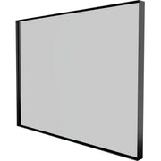 Sanibell Basicline spejl 80x60cm, mat sort aluramme
