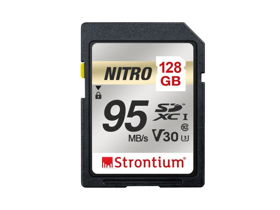 SD kort - Nitro, 128GB SDXC, 4K ready, Class 10 UHS-I (U3)