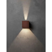 Toscana udendørs væglampe 2x5W 3000K dæmpbar IP65, corten