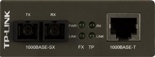 Mediekonverter - Fiber SC multimode - TP(RJ45) 1000Mbps