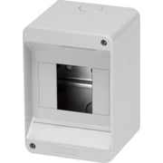 Gruppetavle 4 modul, grå uden Låge, IP40