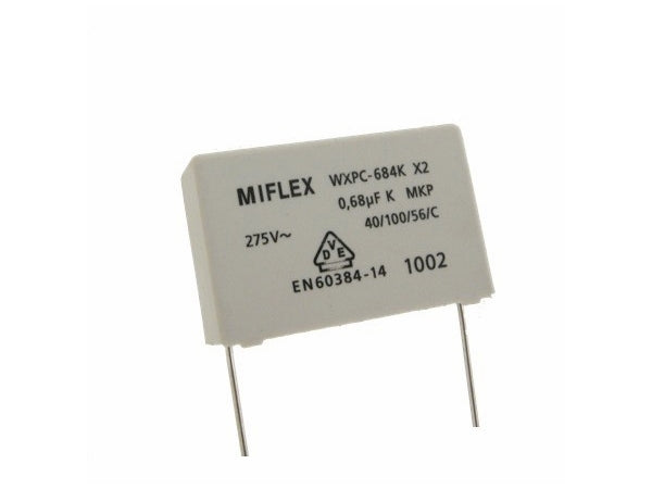 X2 støjkondensator - 680nF (0,68uF) 275VAC (27,5mm)