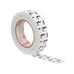 3MTM TemflexTM 1700P N - Fasemarkeringstape N, 15 mm x 10 m - Sort tape med hvid skrift