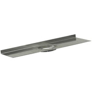 Dutra 200 x 500 mm bundplade med afløbsudløb til sokkeaffugter