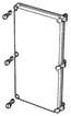HÆNGSELLÅG 560X280X30 KLAR IP65