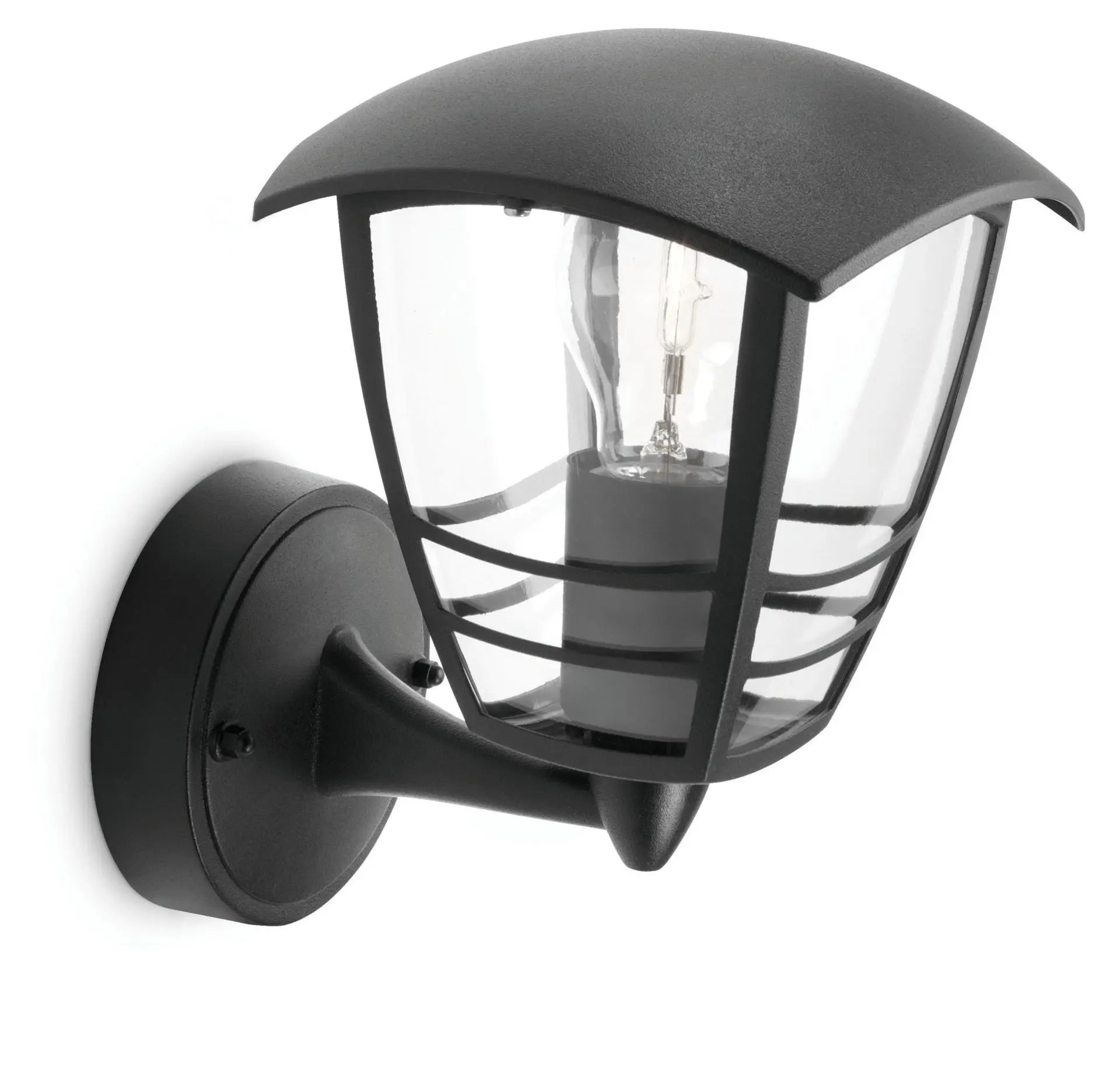 Creek wall lantern black 1x60W 230V