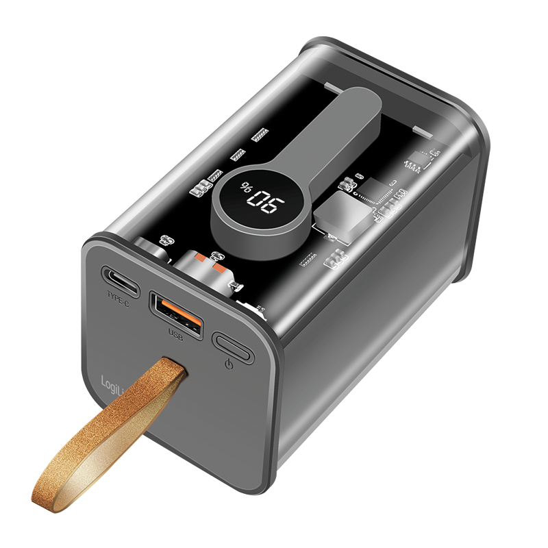 Mobile Power Bank, 20.000mAh, PD 20W, transparent