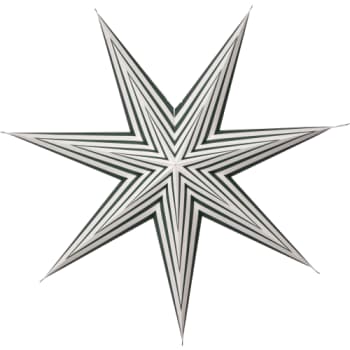 Star Trading Stripe papirstjerne 60cm, grøn
