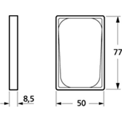 LK Fuga ramme Baseline 50 1½m - stålmetallic