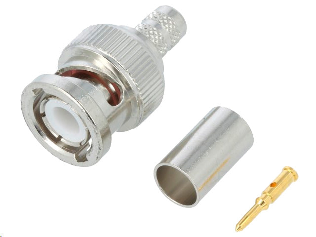 BNC han til R8X (B9258, LMR240) kabel (Ø6mm) - Krimptype