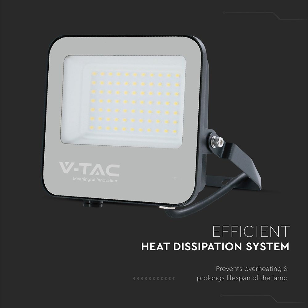V-Tac 50W LED projektør - 185LM/W, arbejdslampe, udendørs, 9250lm, RA70, IP65, 5 års garanti
