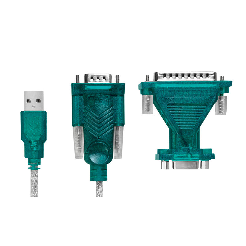 USB 2.0 til DB9 + DB25 RS232 konverter, Win11 (1,3m)