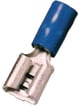 Isoleret spademuffe blå 6,3x0,8 1,5-2,5mm2