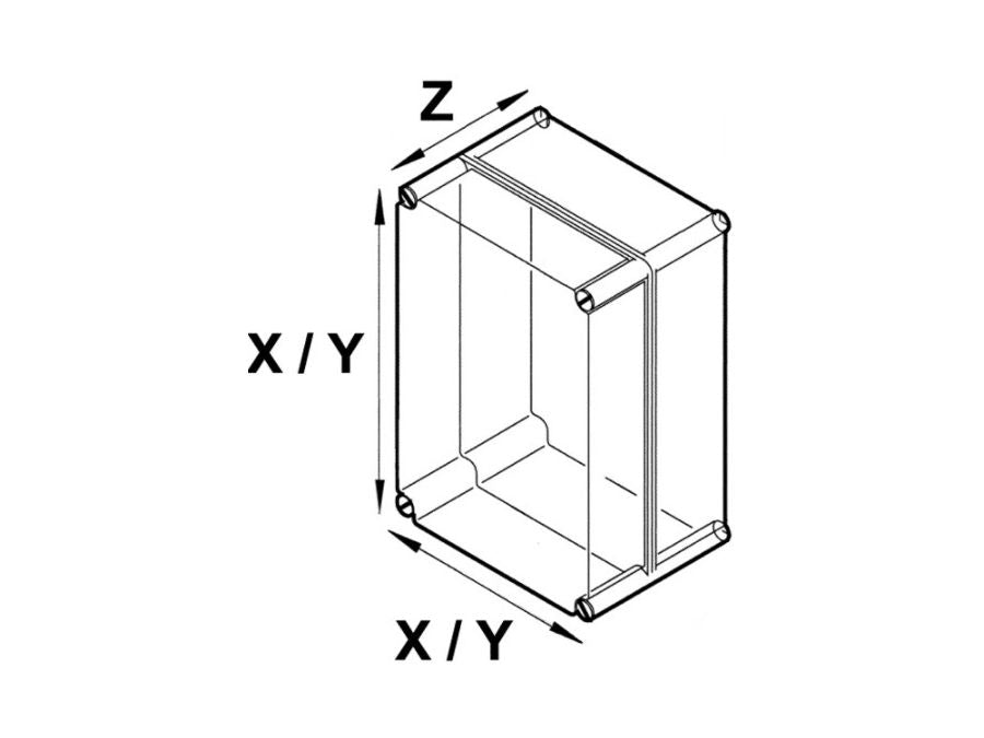 G205 plastkabinet - Lysegrå, 115x65x55mm (IP67)