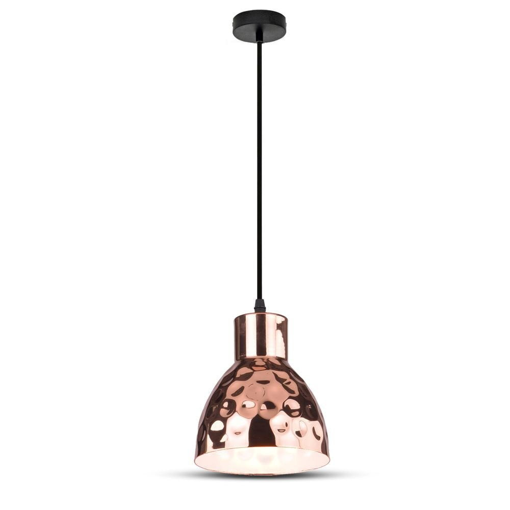 Kobber E27 lampefatning til smuk og stilfuld belysning i hjemmet - klassisk design med et moderne twist