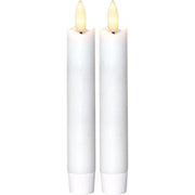LED kronelys 15cm 2-pak