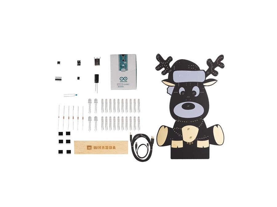 XL Rudolf lodde- og programmeringskit inkl. Arduino Nano