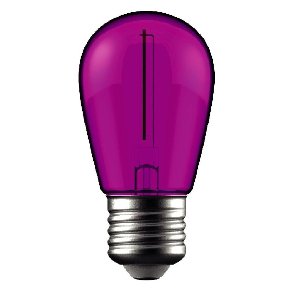 1W Lilla LED Kronepære - E27 Stor Fatning, 230V, 50lm, RA80