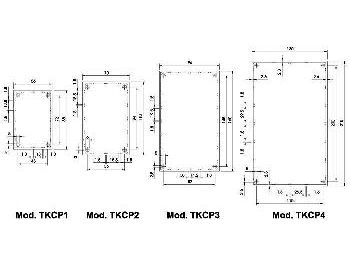TEKO kabinet CP/3 - Grå (160x96x67mm)