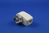 Telefonstikadapter 3P/ RJ11 hvid