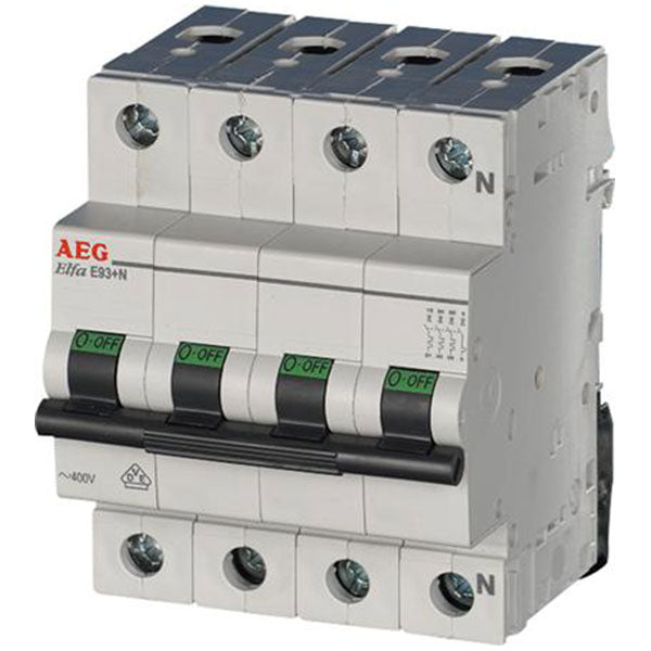 Automatsikring 3P+N 16A C 6Ka