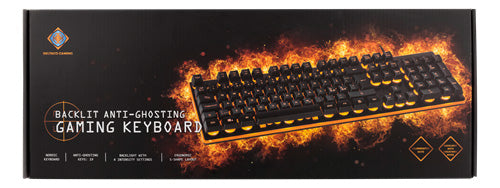 GAMING tastatur - Membran switche, Orange lys, anti-ghosting