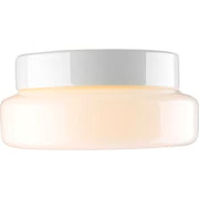 Loft- og væglampe Classic E27, hvid/opal, IP44