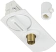 1-faset pendeladapter nordisk hvid