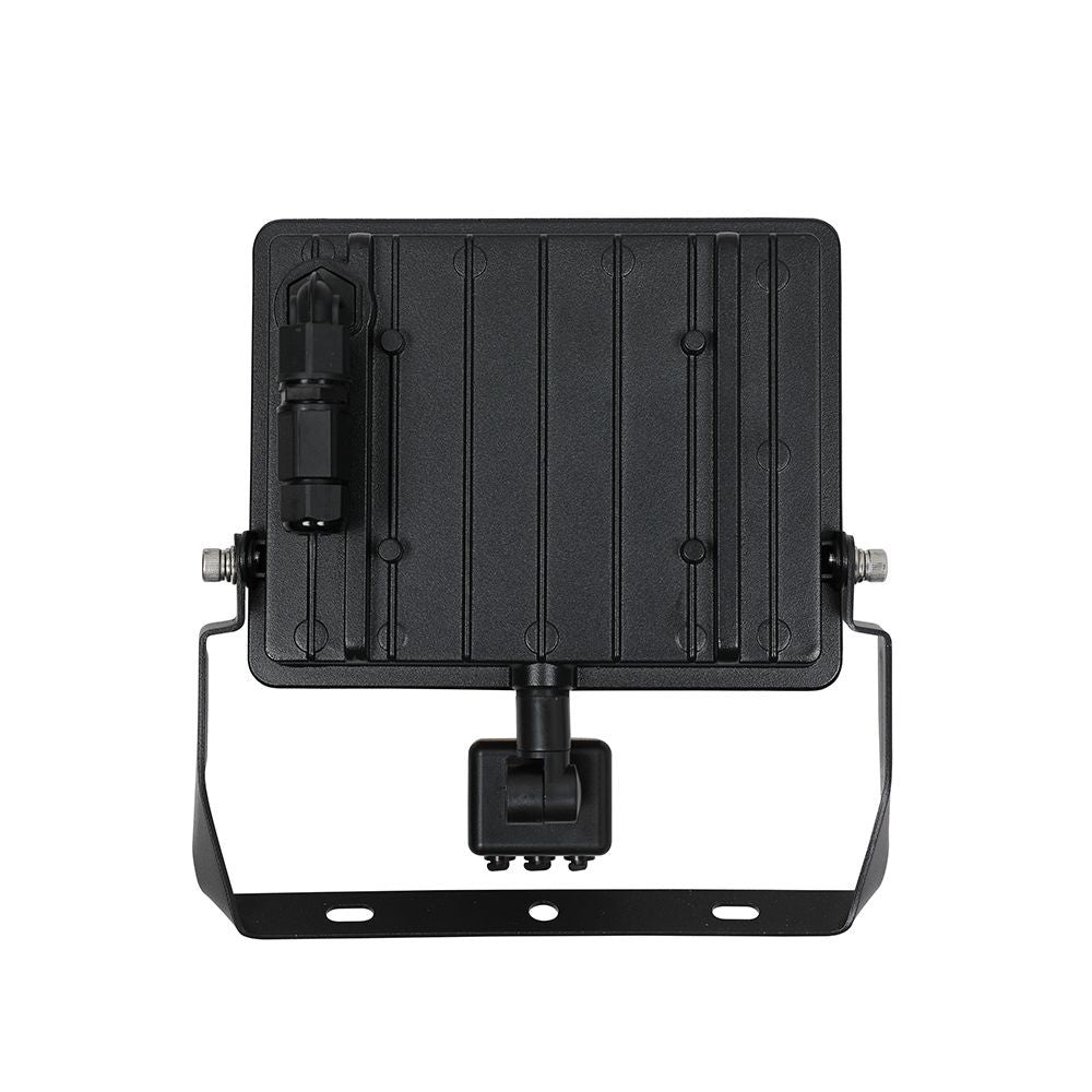 V-Tac 30W LED sensor projektør med hurtig connector, 120lm/w, sort - Effektiv belysning med bevægelsessensor