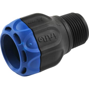 Isiflo Sprint 40 mm x 1" overgang med nippel, komposit, PN16