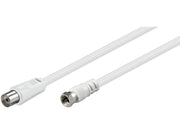 Antennekabel - F han til COAX hun, 3C-2V CCS, Hvid (1,5m)